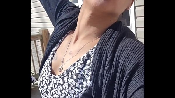 Download Video - Outside on the porch sucking my cucumber and fucking my holes while other humans are around come