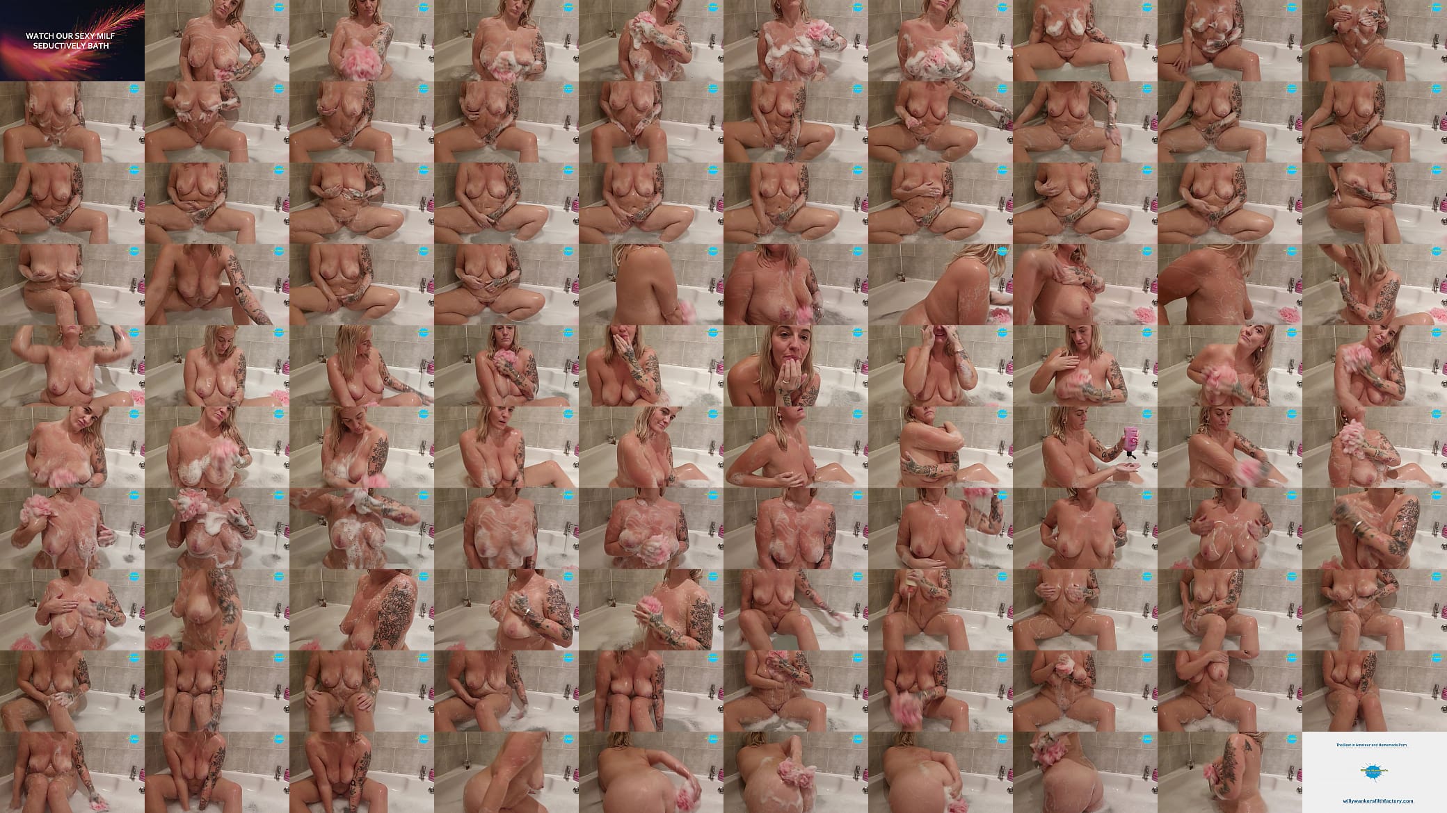 Watch our MILF seductively bath 预览图