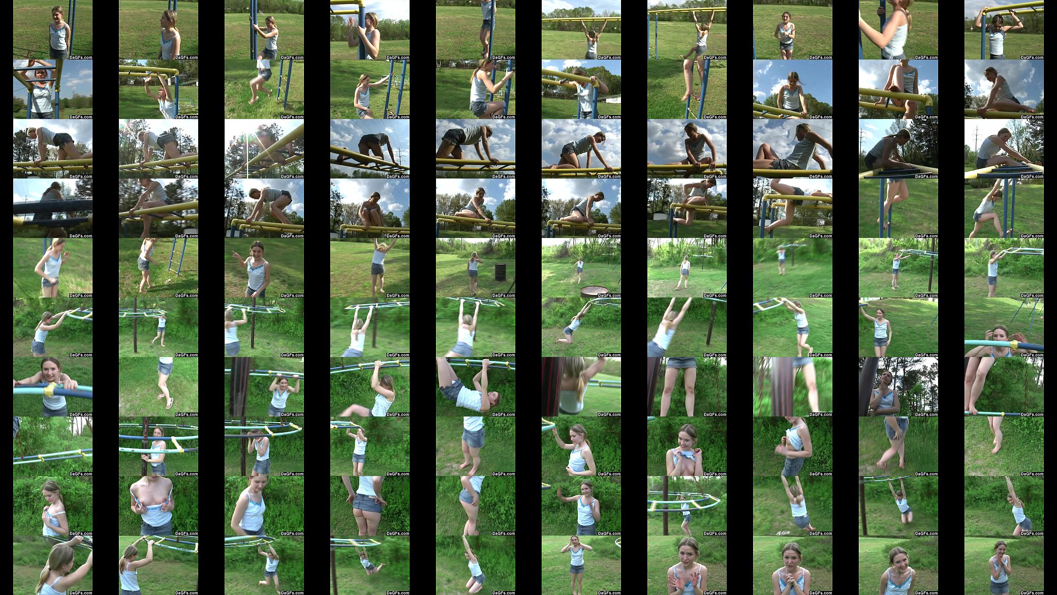 Dagfs - Little Pussy Plays In The Park And Flashes Her Body 预览图