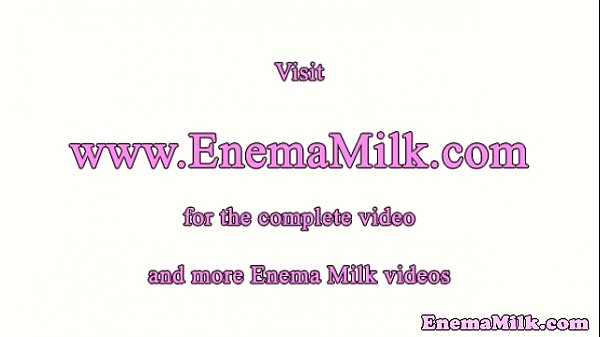 Lesbian enema milk lover enjoy colonique