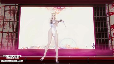 [MMD] Gokuraku Jodo - Ahri Sexy Japanese Dance League of Legends Hentai Uncensored 4K 60FPS