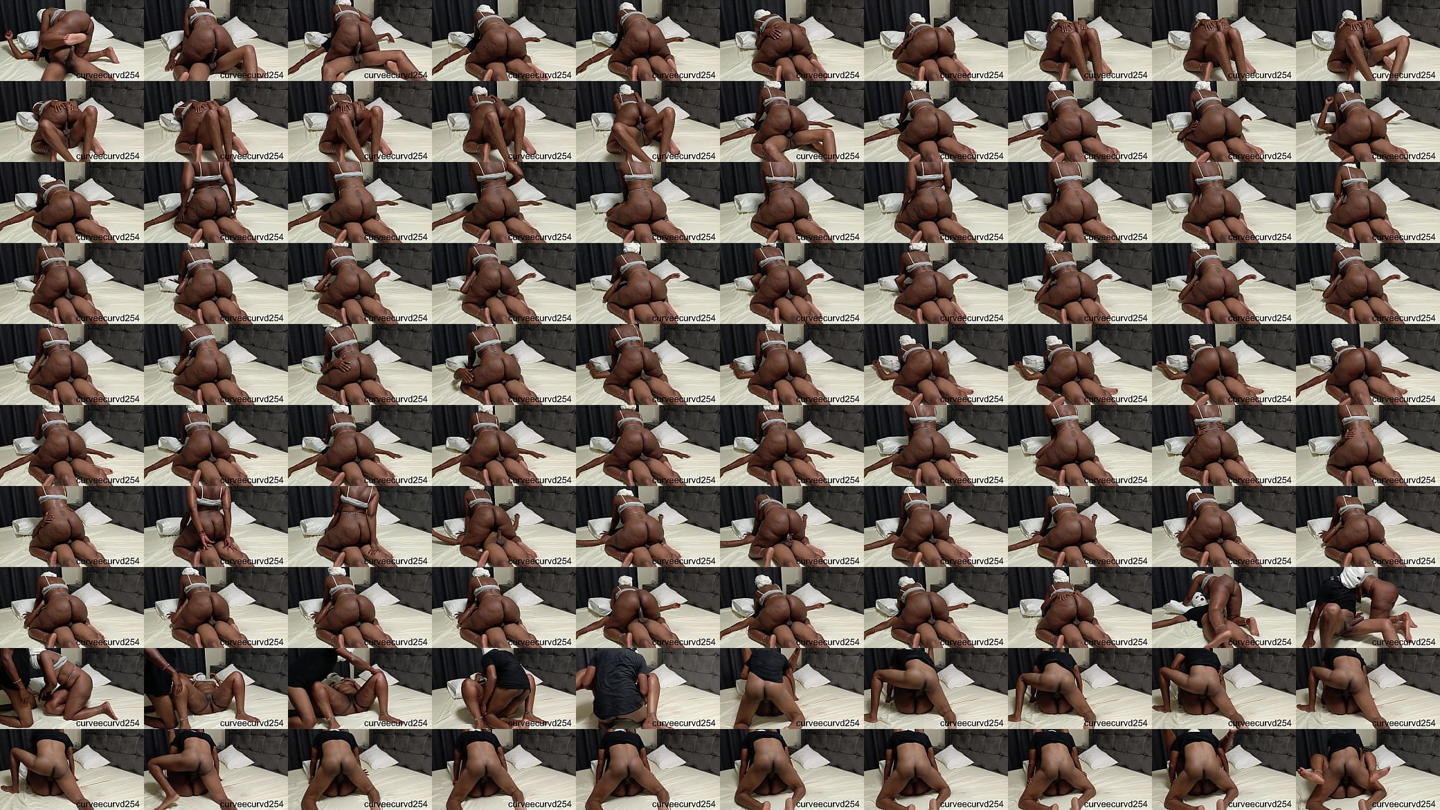 Real African couple romantic sex: exotic riding and doggystyle 预览图