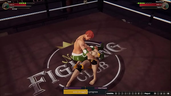 Horie VS Aine O'Rackie (Naked Fighter 3D)