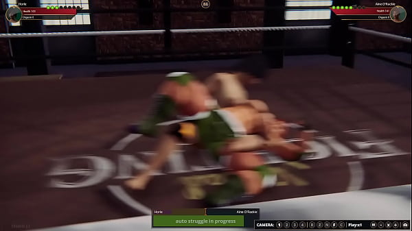 Horie VS Aine O'Rackie (Naked Fighter 3D)