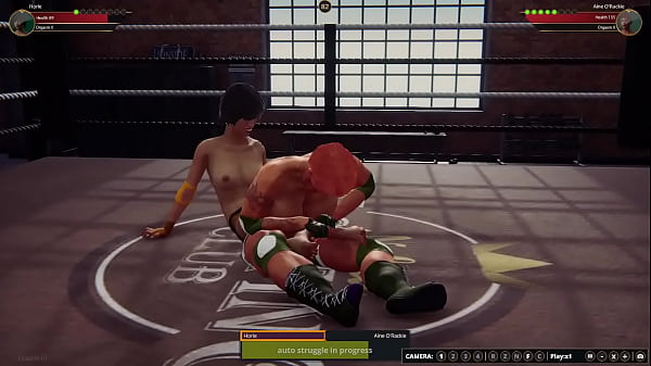 Horie VS Aine O'Rackie (Naked Fighter 3D)