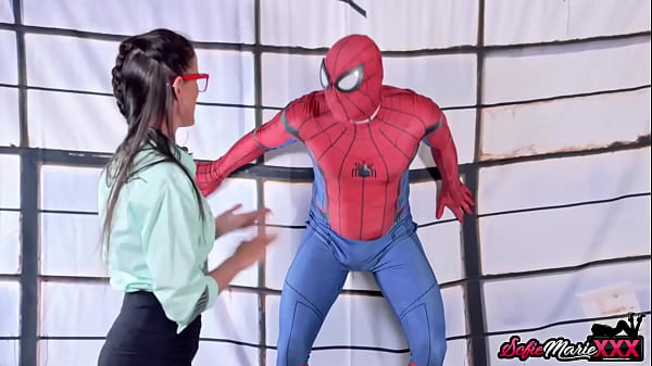 Cougar seduces masked guy into blowjob