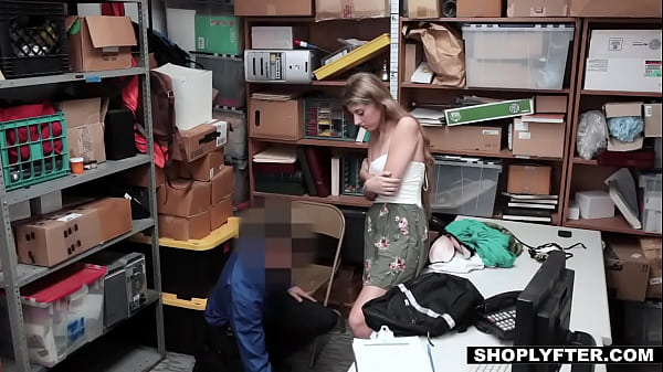 Cute Blonde Teen Caught Shoplifting