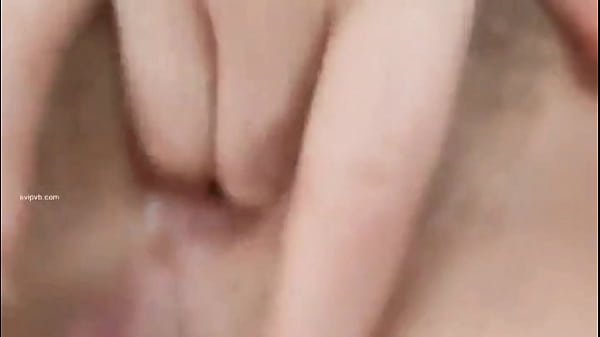 White-skinned slut with big breasts masturbating at home