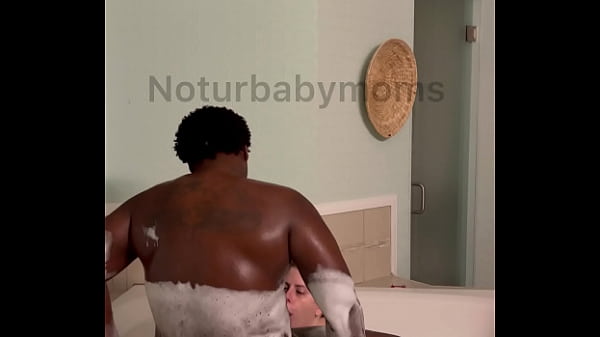 BBW interracial Valentines Day fucking in the bath part 1