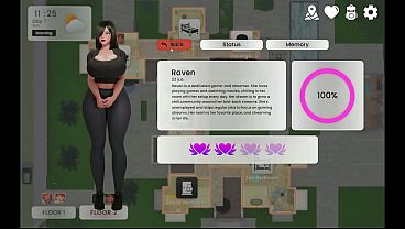 Mansion Days [ TABOO Hentai Game ] Ep.15 ASSJOB my GOTH GIRL STEP SIS while watching a movie !