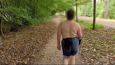 A busty milf public flashing