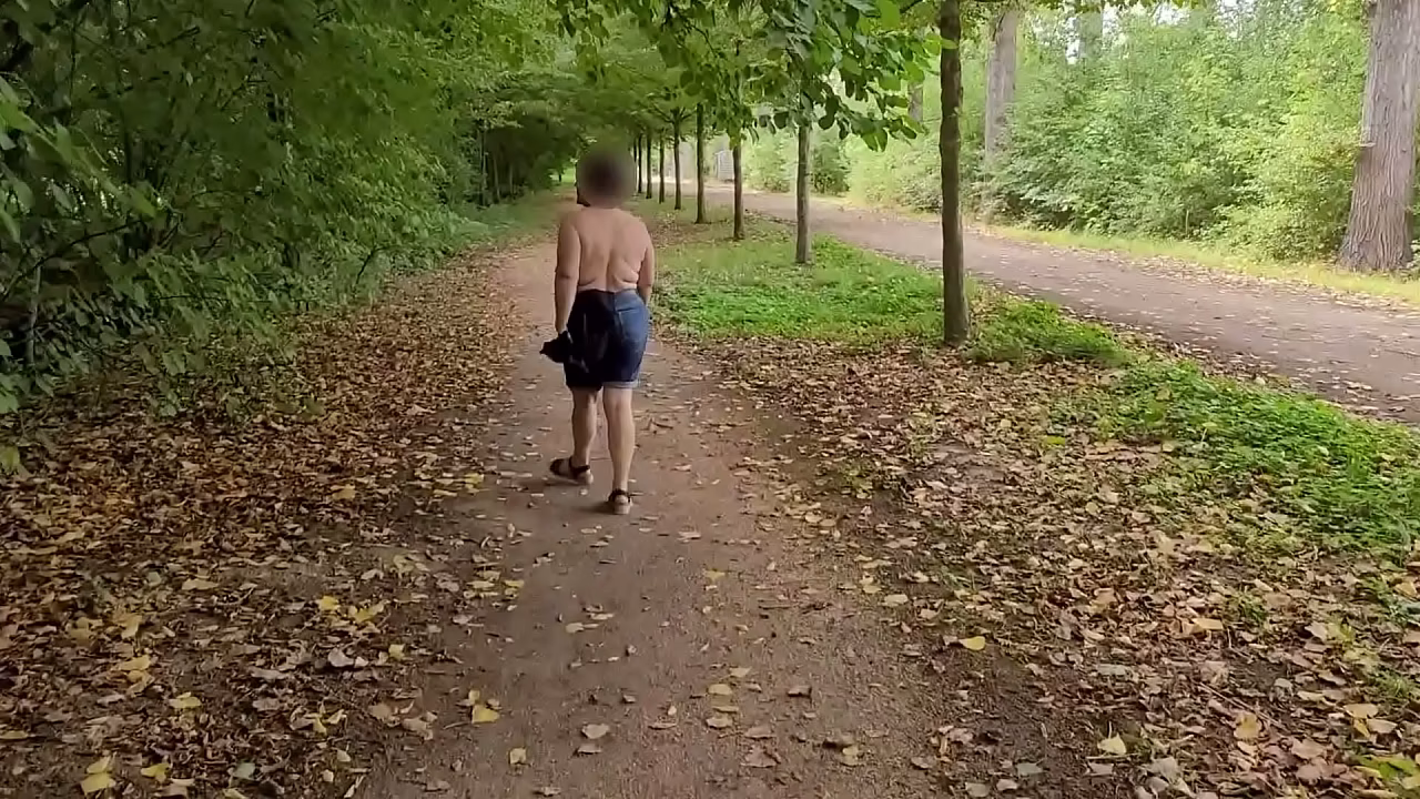 A busty milf public flashing