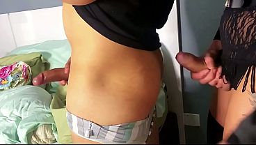 FUCKING PASSIVE WITH BIG DICK TRANS DOMINATES MAKES MAN A WHORE P2