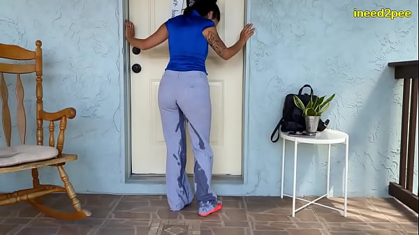Download Video - desperation to pee and wetting their tight jeans pissing pants