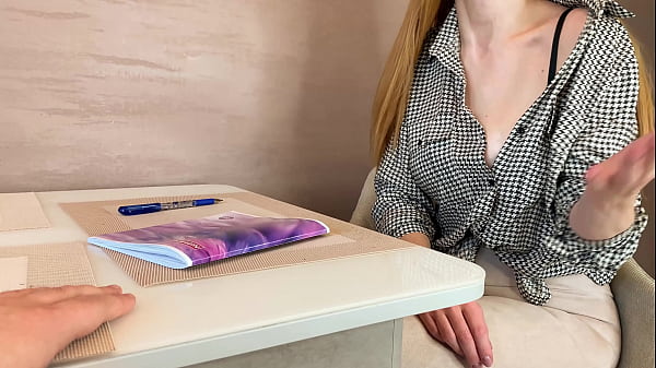 New Busty Teacher Fucked Me for Test – Russian Amateur with Conversations