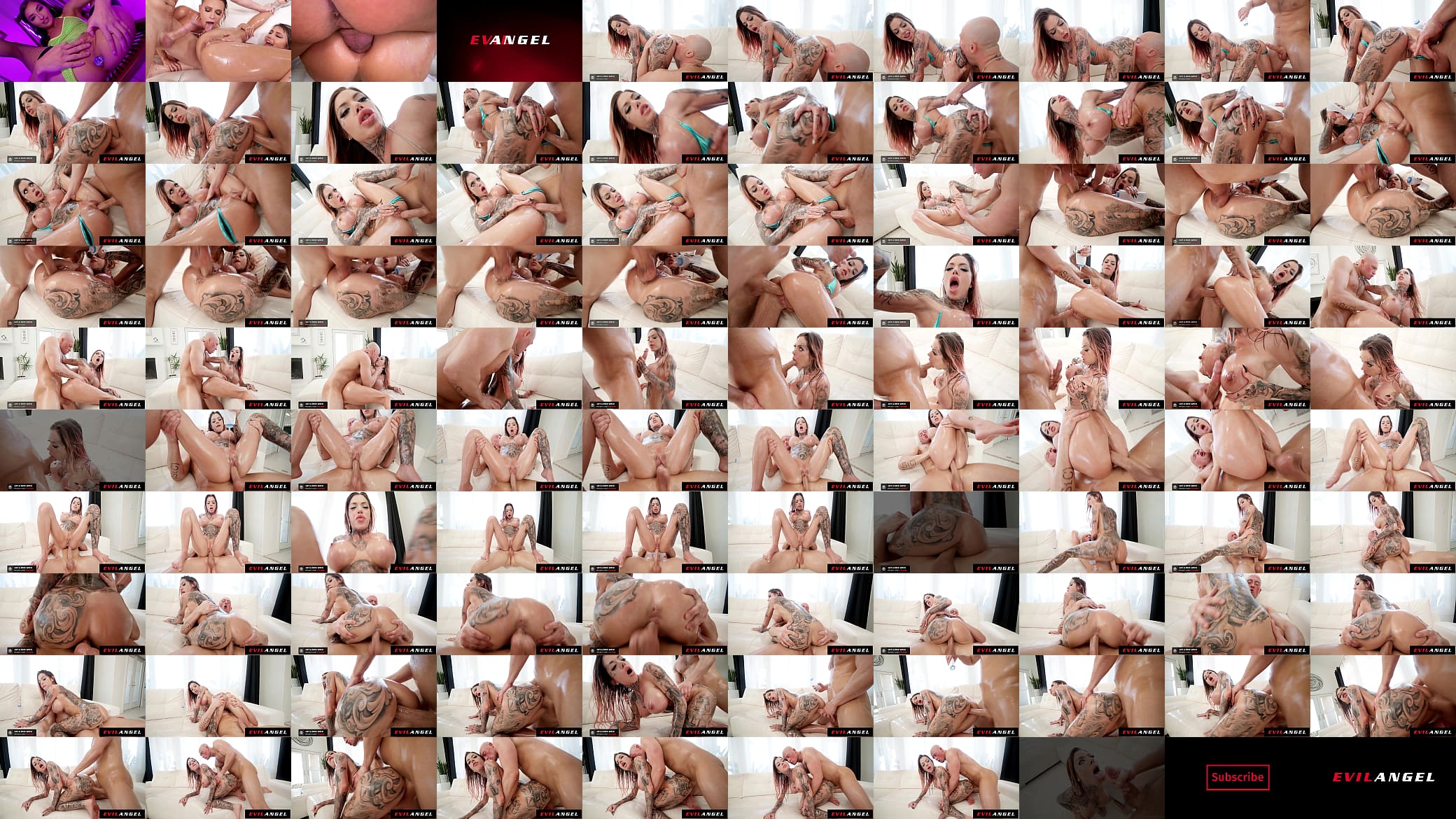 EvilAngel - Busty Tattooed Babe Chantal Danielle Oiled Up and Pounded Hard 预览图