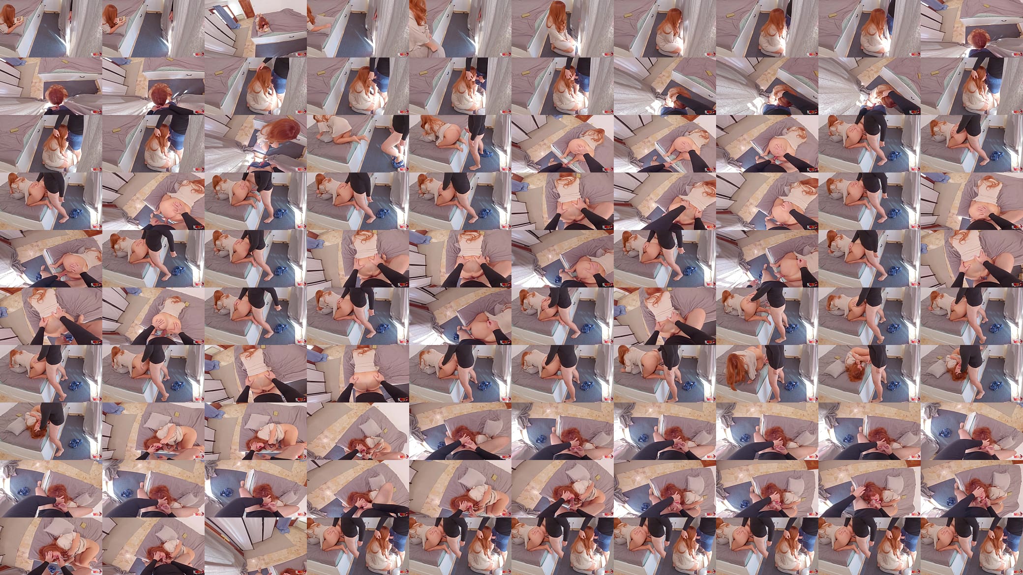 I took out my dick and started jerking off in front of my stepmother, and she decided to suck me off and I fucked her Pussy 预览图