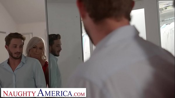 Naughty America London River fucks son's friend before interview