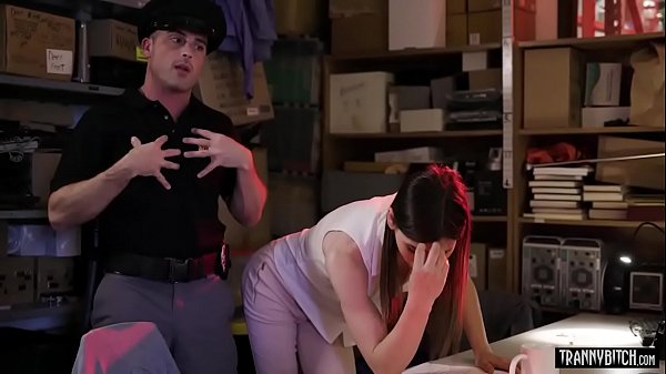 Download Video - Lazy security guard fucked his adorable shemale boss