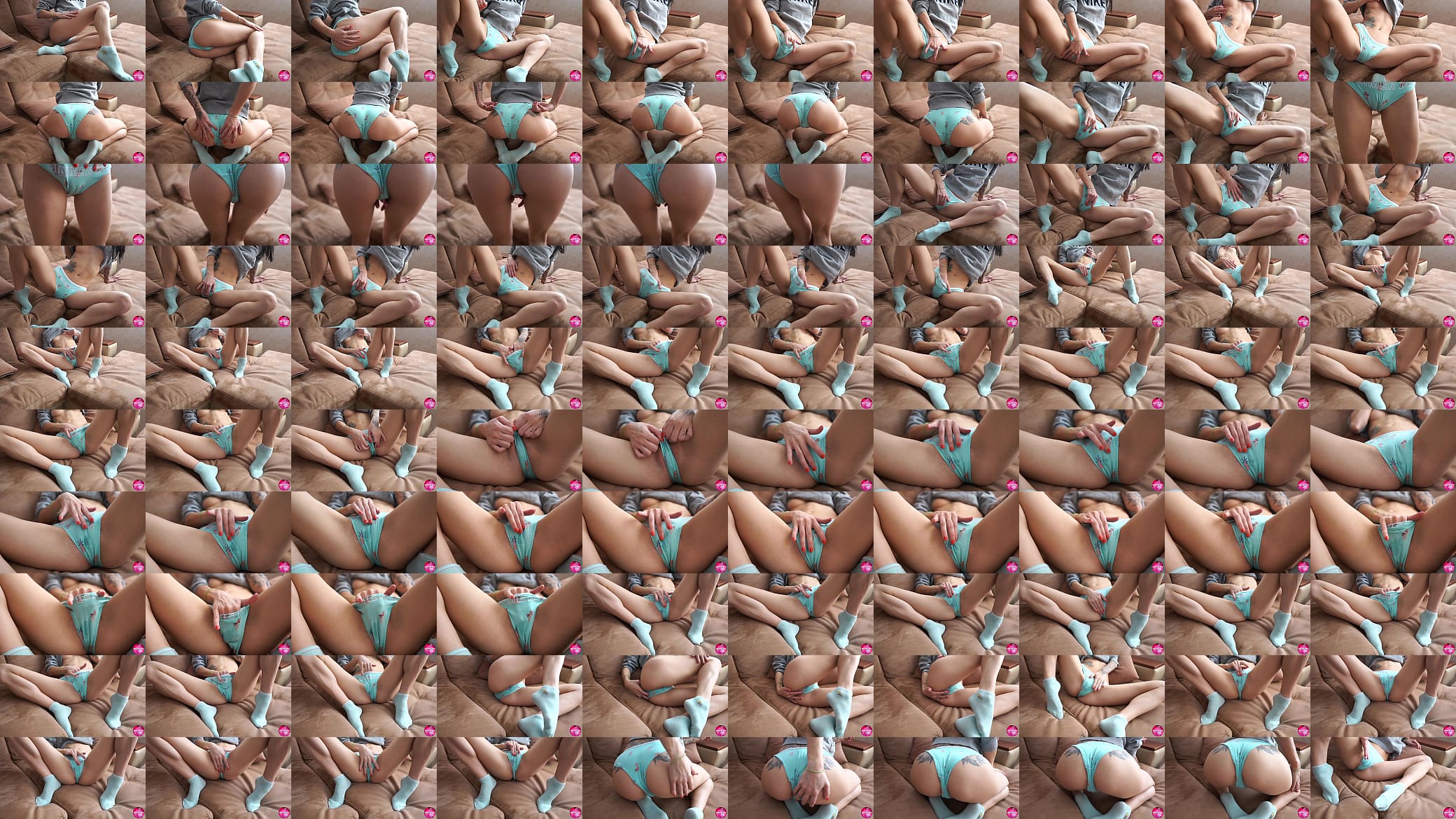 Masturbation through panties. While no one is home, you can relax. 预览图