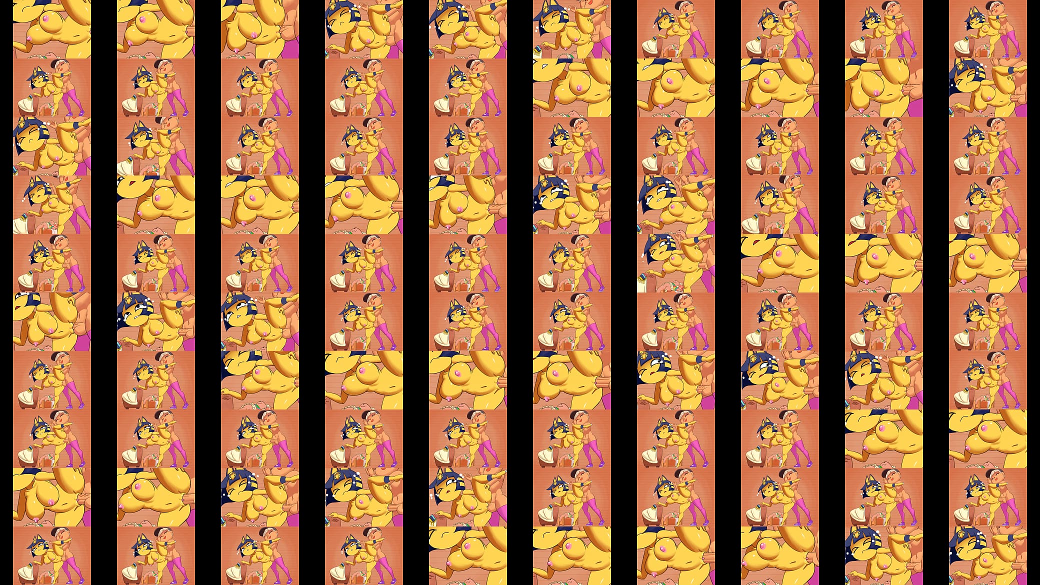 Ankha gets fucked by Shemale Villager 预览图
