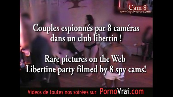 Spy cam at french private party! Spy camera in private evening.