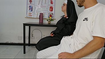 A horny nun asks to see my dick.