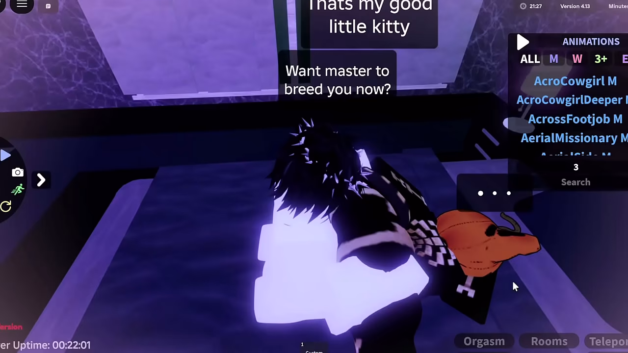 Roblox cute little catgirl gets used like a toy