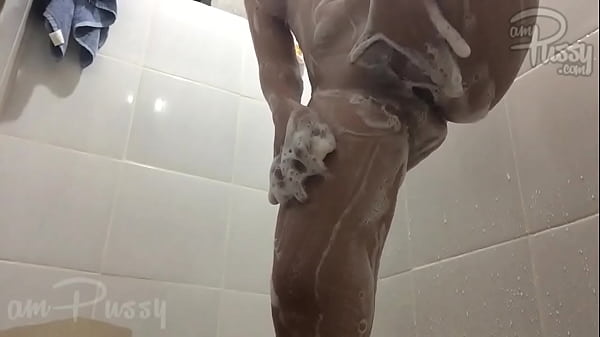 Amateur Asian girl in soapy shower