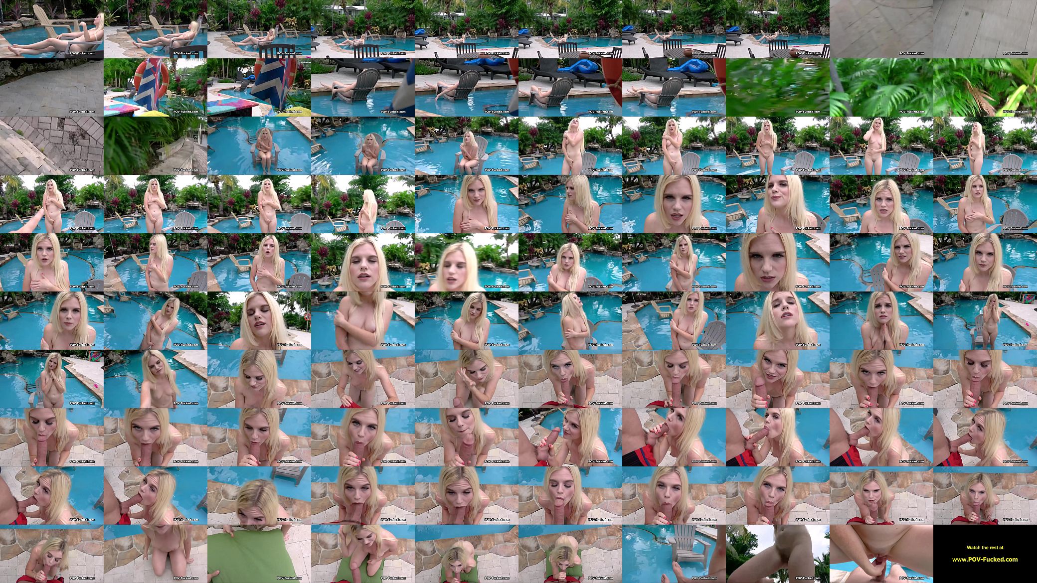 Catching sexy naked neighbor in my pool 预览图