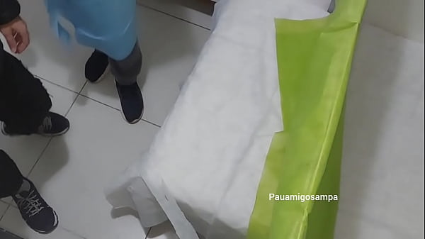 Camera captures patient being fucked in the ass and pussy during the consultation in front of her husband