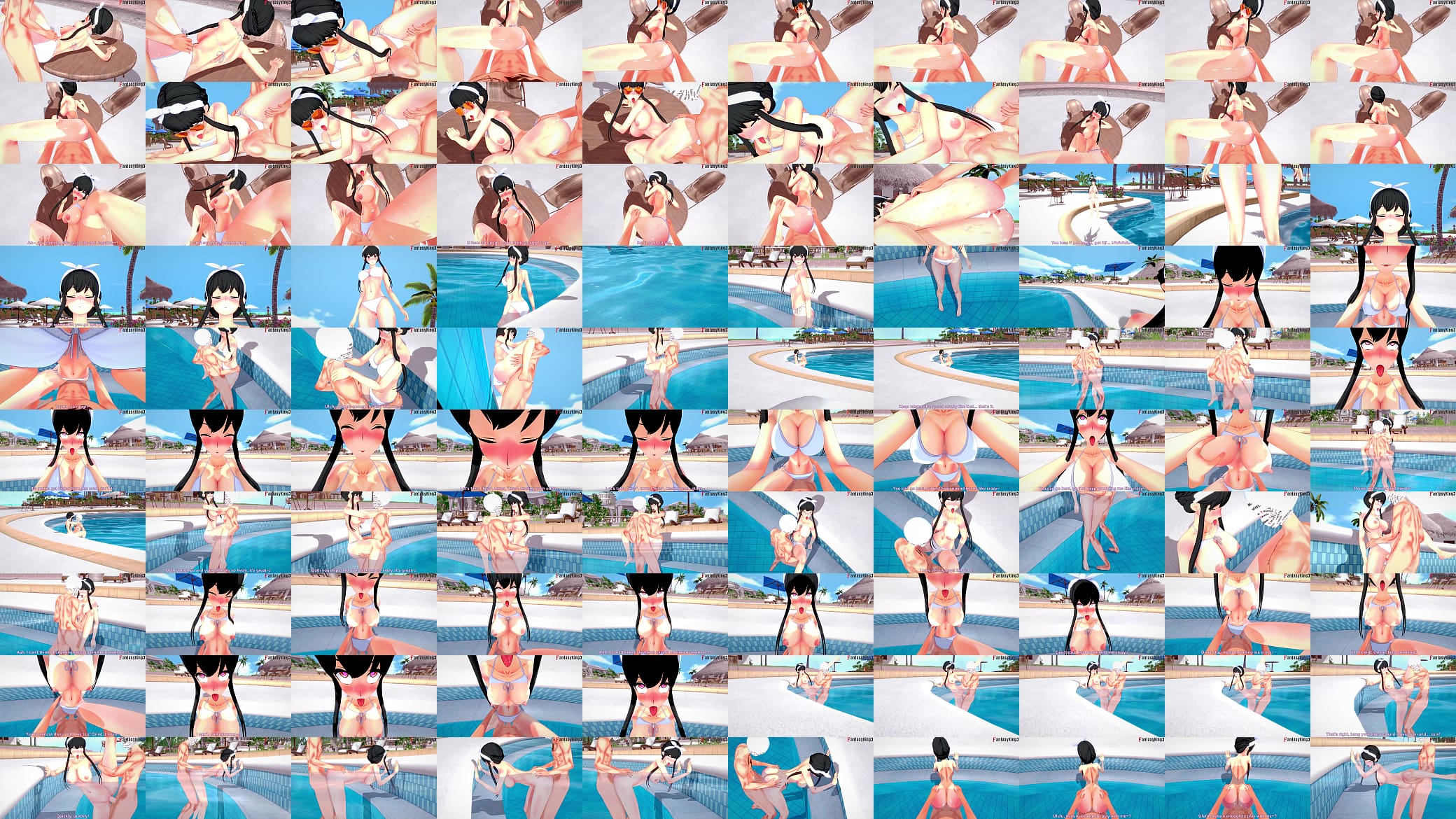 Yor Forger Bikini on Pool sex | 4 | Spy x Family | Genshin Impact | Watch Full &amp; Full POV versions on Sheer &amp; PTRN: Fantasyking3 预览图