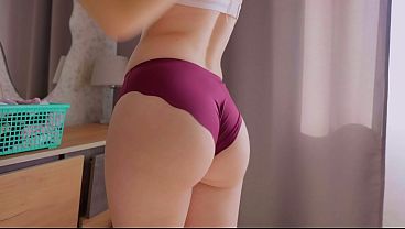 Download Video - Stepmom Try On Panties&excl; Perfect Ass Tease