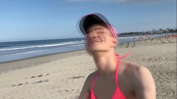 Naughty blonde and brunette walking in bikini on the beach, for more videos go to: YouTube.com/ThonynhoVlogs