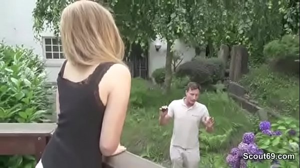 Caren Christiansen fucks landlord outdoors over debt