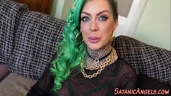 Tattooed whore sucking