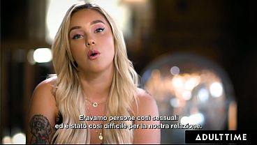 ADULT TIME - Straight Kali Roses Begs Lesbian Bestie Violet Myers For Lesbian Sex! ITALIAN SUBTITLES