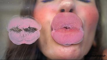 Naughty step-mommy pink kiss and intimate creamy lips