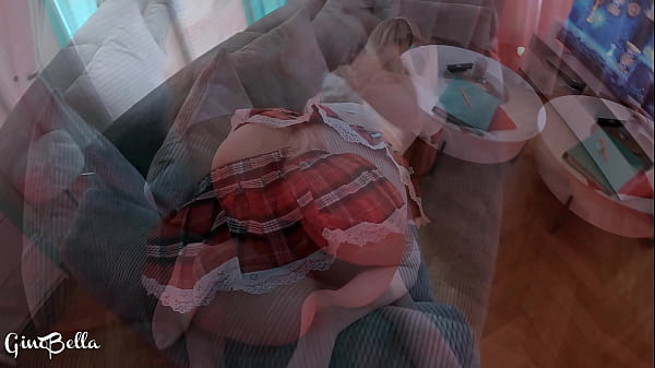 Cum in my pussy! 18yo gamer girl gets a load for skipping homework! Creampie for g student! Amateur POV!