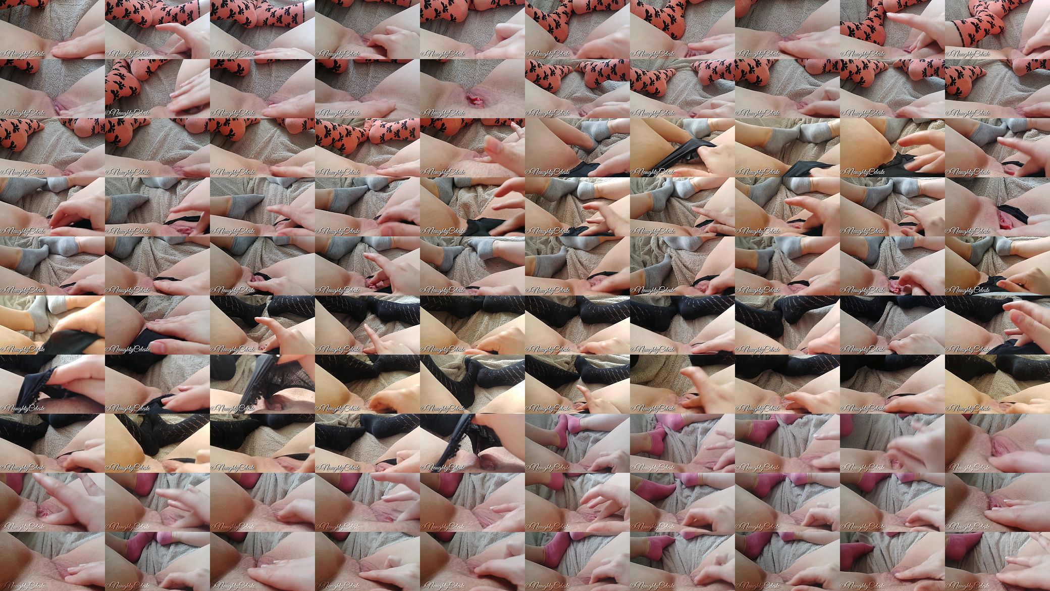 4K fingering my hairy pussy in different socks and intense orgasms 预览图