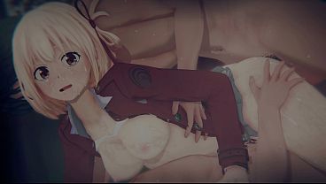 Download Video - &lbrack;Lycoris Recoil&rsqb; Chisato's "CAF&Eacute; SCANDAL"&colon; Bound & POV Sandwich DP &lpar;4K&rpar;