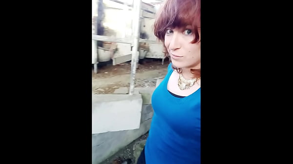 Trans Redhead Cutie Suck and Fuck in an abandoned farm