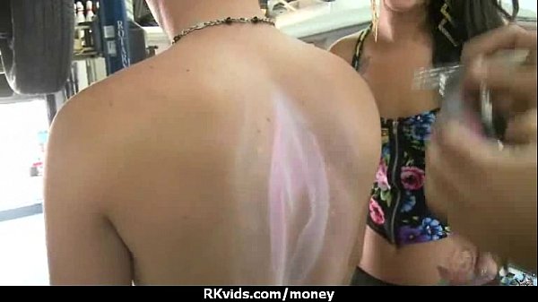 Amateur hottie takes cash for public sex 30