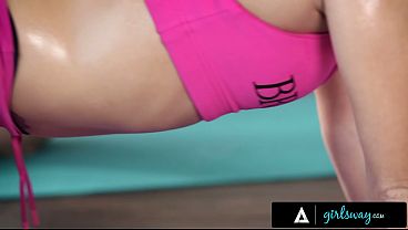 GIRLSWAY - Squirter Adriana Chechik's Hot Yoga Class With Megan Rain Turns Into SQUIRT FEST - PART 1