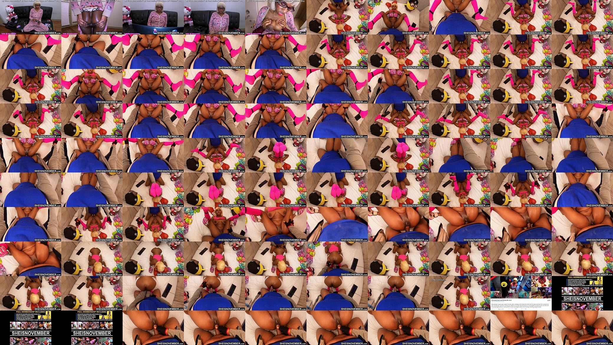 My Legs Pushed Back Way Back During Big Cock Rough POV Missionary Sex Getting Deep Wet Pussy Fucking, Cute Petite Blonde Black Slut Sheisnovember Large Brown Nipples And Natural Tits Bouncing While Half Naked, Thighs Spread on Msnovember 预览图