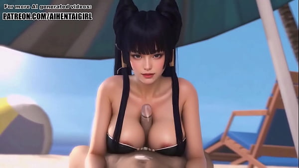 Download Video - Dead or Alive Nyotengu cosplay Titjob with a Happy Ending &vert; Uncensored Hentai AI generated