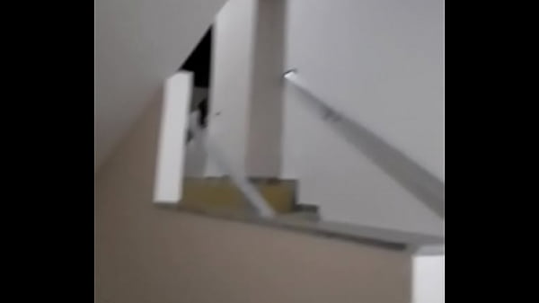 Deveraux nursing on the stairs, almost caught in the act