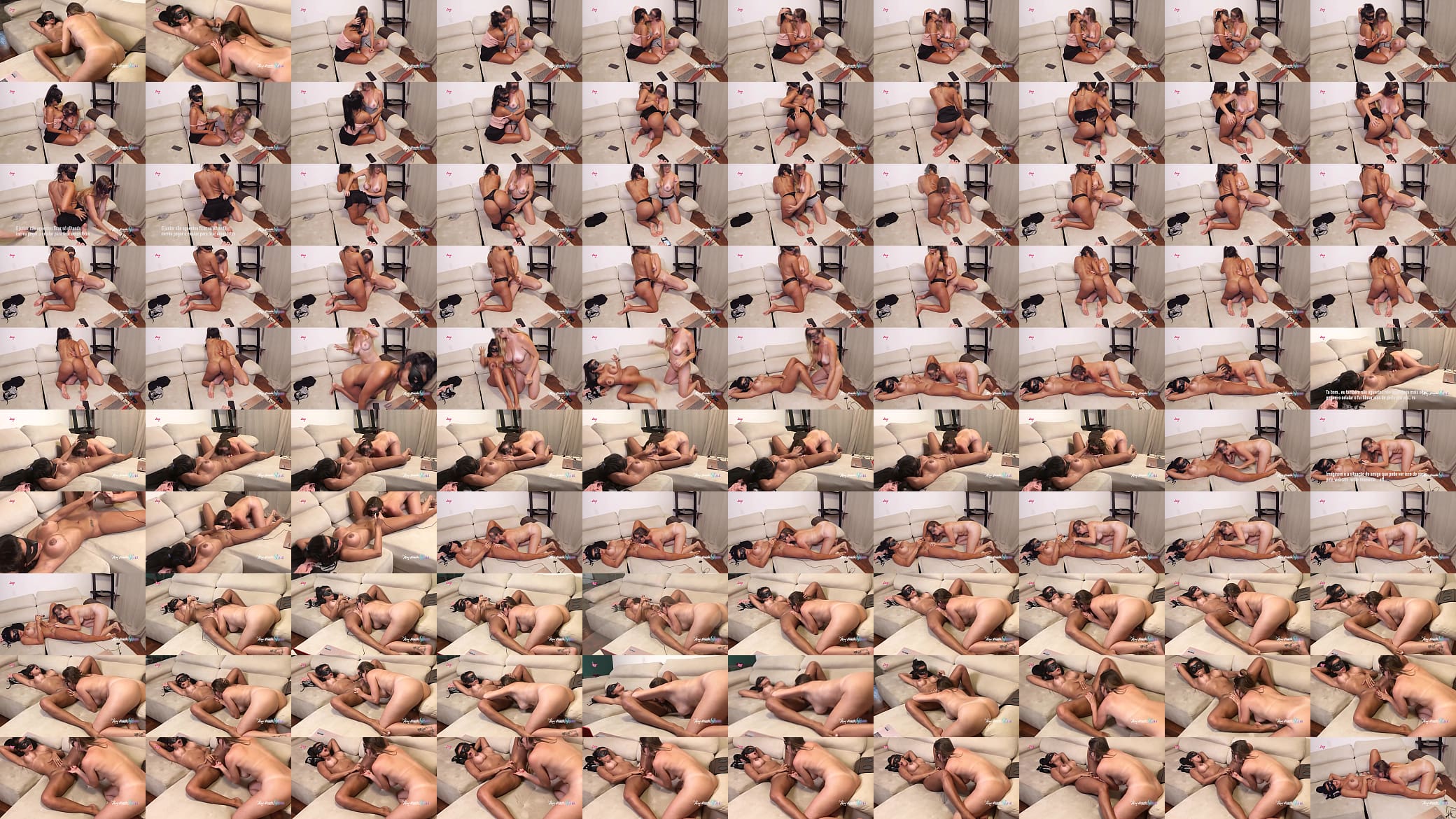As Hotwife gostosas Thay Ksada e Ana Brazilian Hotwife se pegando igual duas putinhas para os amigos assistirem pela web cam 预览图