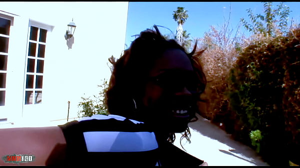 Black threesome with double penetration for ebony babe Vanessa Monet
