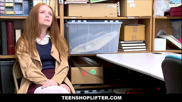 TeenShoplifter.com - Sexy Redhead Teen Shoplifter With A Big Ass Has Sex With Loss Prevention Officer For Freedom